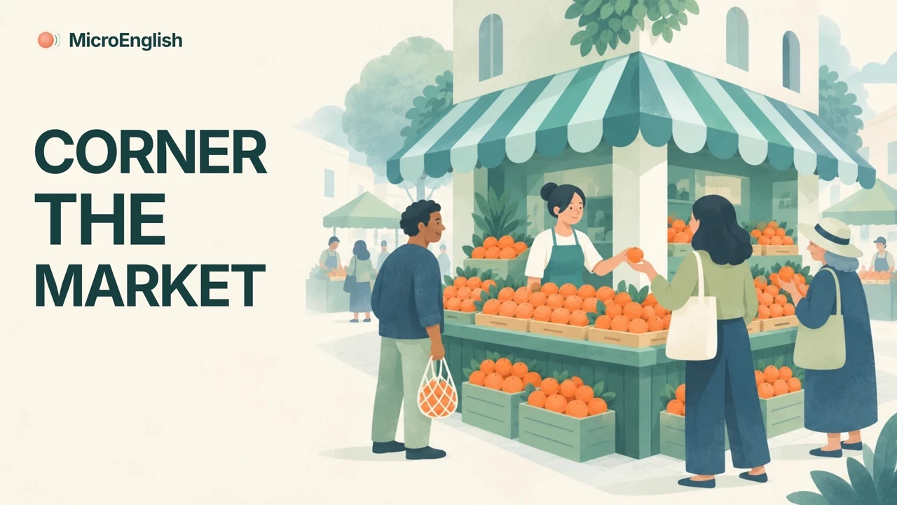 Video still: Corner the market